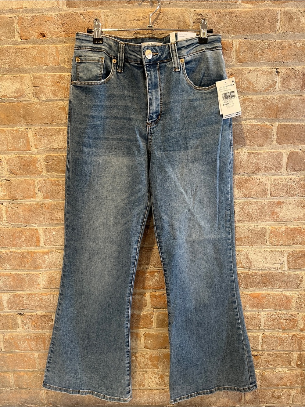 Women's Mid Wash Jaclyn Flare Jeans - Classic Blue